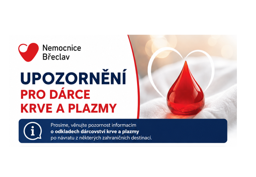 Upozornění pro dárce krve