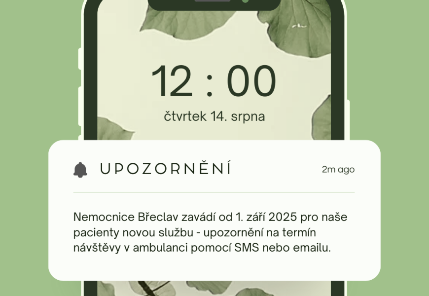 Dostávejte upozornění na termíny přímo do mobilu
